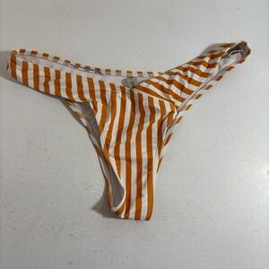 🛍️3/$30 Zaful‎ women’s striped bikini swim bottoms thong style size large